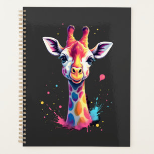 Afrikanische Tierkunst Die bunte Giraffe für lusti Planer