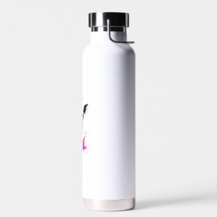 Afrikanische Tierkunst Die farbenfrohe Giraffe für Trinkflasche