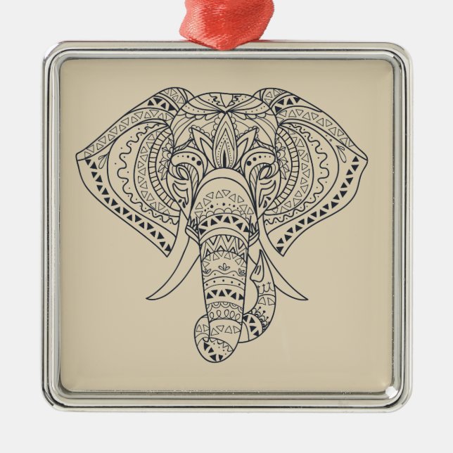 Afrikanische Tierkunst Ornament Aus Metall (Vorne)