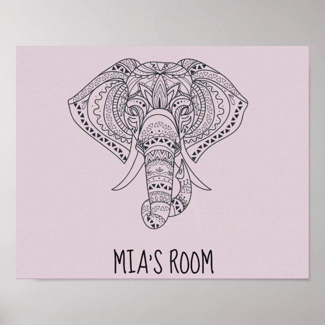 Afrikanische Tierkunst Poster (Vorne)