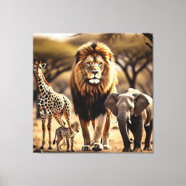 Afrikanische Tierwelt Leinwanddruck