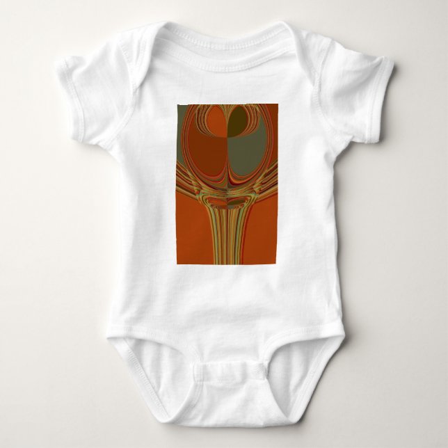 Afrikanische Traditionelle Erde Zeitgenössische Ku Baby Strampler (Vorderseite)