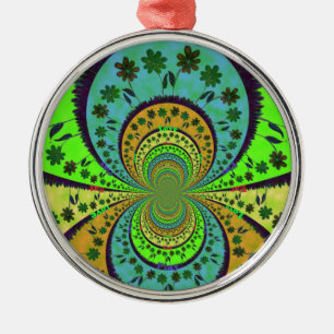 Afrikanische traditionelle Hakuna-Matata-Farben.pn Silbernes Ornament
