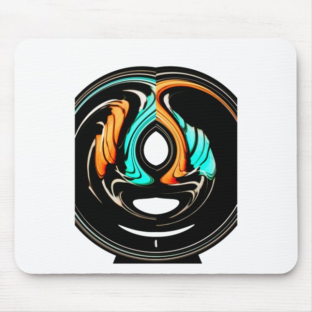 Afrikanische Traditionelle Musterkunst Mousepad (Vorne)