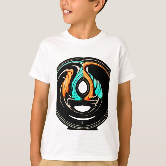 Afrikanische Traditionelle Musterkunst T-Shirt (Vorderseite)