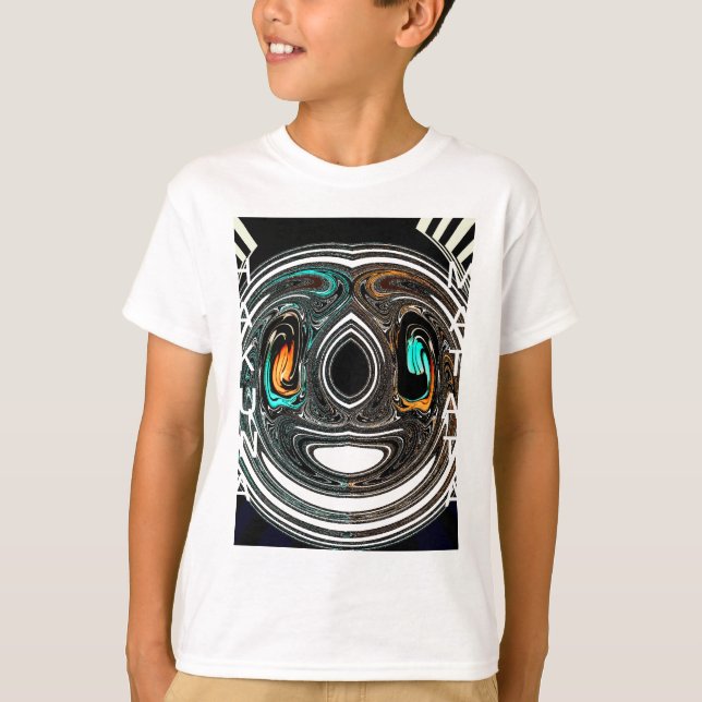 Afrikanische Traditionelle Musterkunst T-Shirt (Vorderseite)