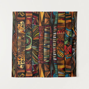 afrikanische Tribal-Muster Art Tapestry Wandteppich