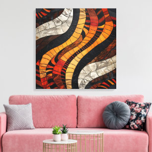 Afrikanische Tribal-Muster-Leinwand Art Leinwanddruck