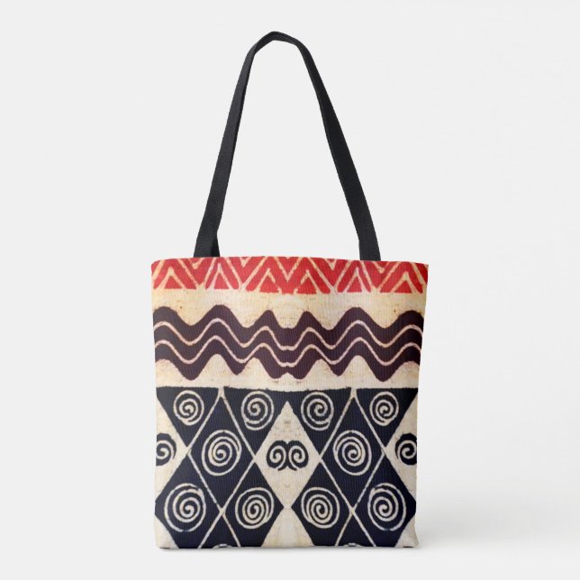 Afrikanische Tribal Tote Bag - Muttertagsgeschenk Tasche (Rückseite)