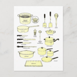 Afrikanische Utensilien Postkarte