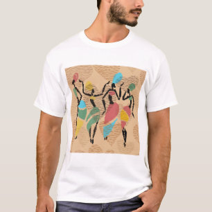 afrikanische Valentine tanzen, afrikanische Damen- T-Shirt