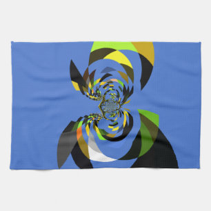 afrikanische Vector Design Art Print Handtuch