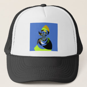 afrikanische Vector Design Art Print Truckerkappe
