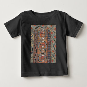 Afrikanische Vintage, traditionelle Ornament Motif Baby T-shirt