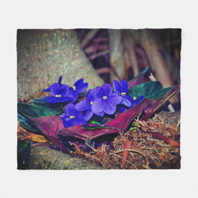 afrikanische Violet Fleecedecke (Vorderseite (Horizontal))