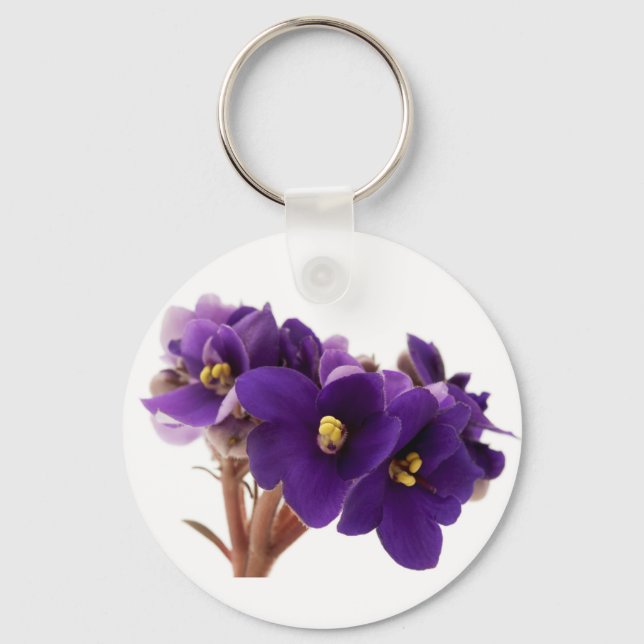 Afrikanische Violet Schlüsselanhänger (Vorderseite)