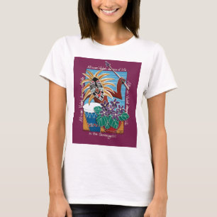 Afrikanische Violette in Serengetti T-Shirt