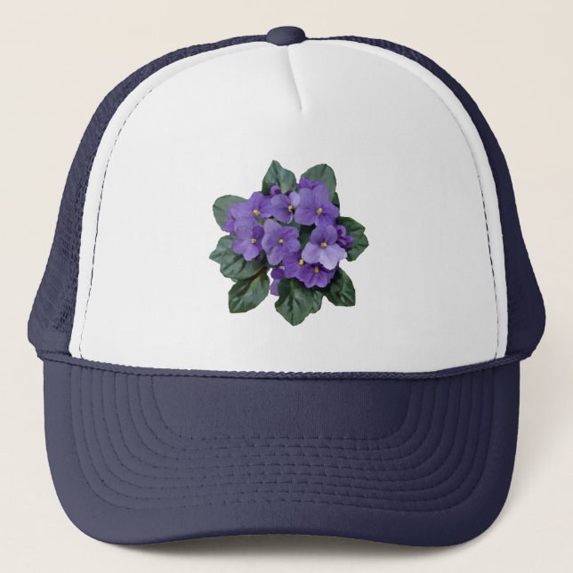 Afrikanische Violettpflanze Truckerkappe (Vorderseite)