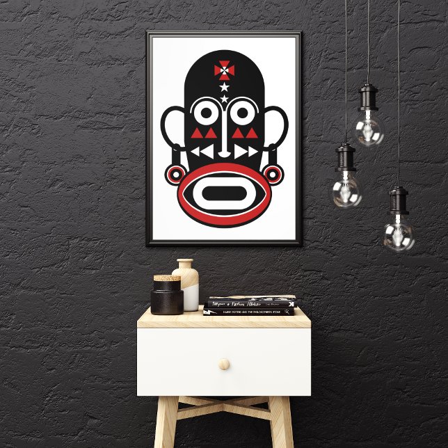 Afrikanische Volksmaske Leinwanddruck (Von Creator hochgeladen)