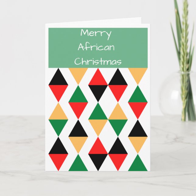 Afrikanische Weihnachten Karte (Vorderseite)