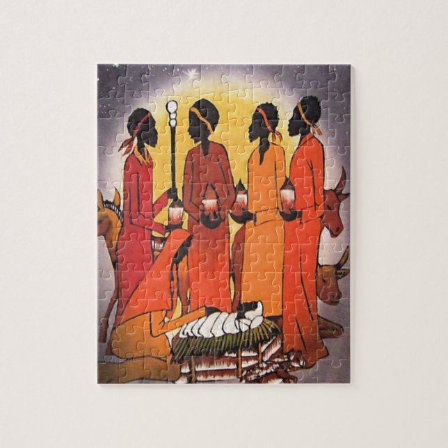 Afrikanische WeihnachtsGeburt Christis-Szene (Vertikal)