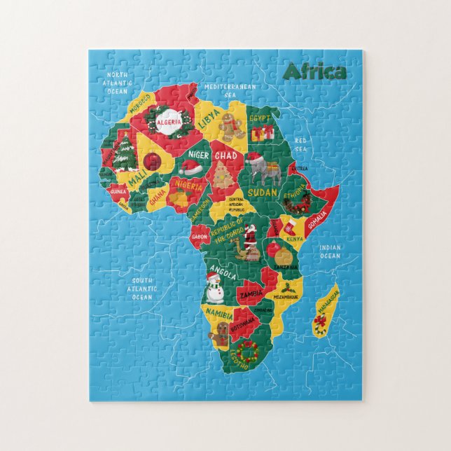 Afrikanische Weihnachtskarte (Vertikal)