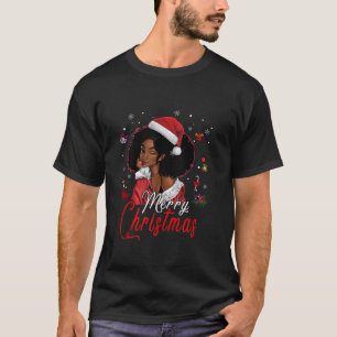 Afrikanische Weihnachtsmannmütze T-Shirt