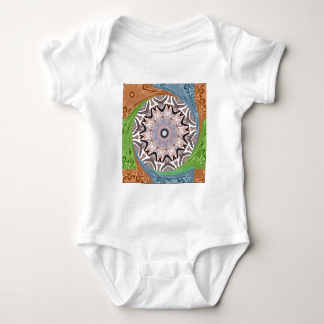 afrikanische Whirlkunst Baby Strampler (Vorderseite)