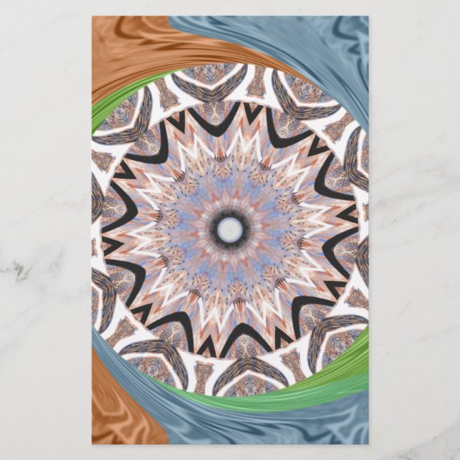 afrikanische Whirlkunst Briefpapier (Vorderseite)