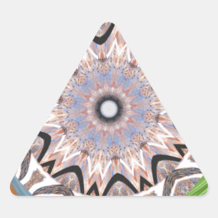 afrikanische Whirlkunst Dreieckiger Aufkleber