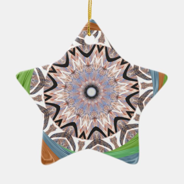 afrikanische Whirlkunst Keramikornament (Vorne)