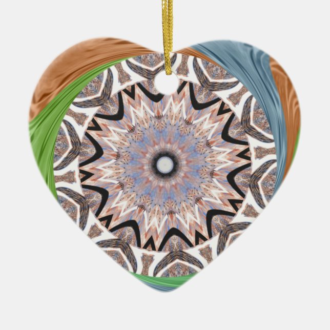 afrikanische Whirlkunst Keramikornament (Vorne)