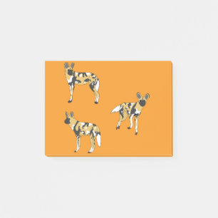 Afrikanische Wildhunde Post-it Klebezettel