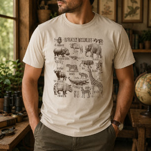 Afrikanische Wildtiergruppe T-Shirt