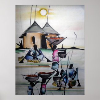 afrikanische Wohngestaltung 3 Poster