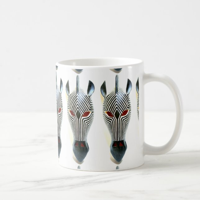 Afrikanische Zebra-Masken-Tasse Kaffeetasse (Rechts)