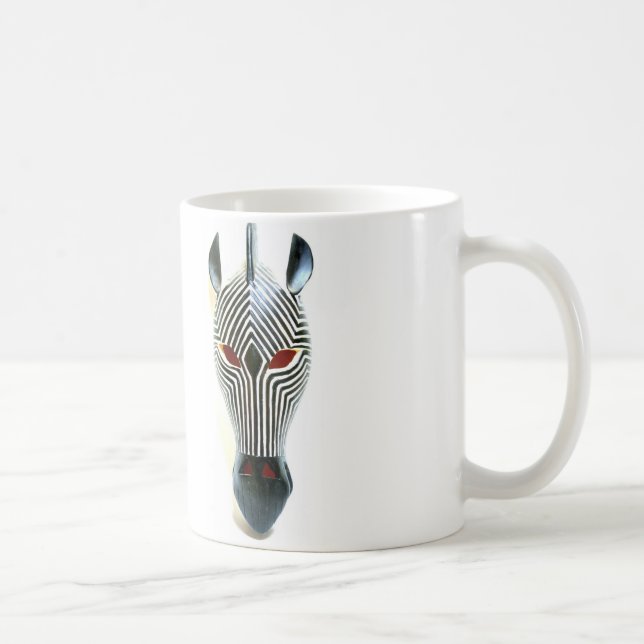 Afrikanische Zebramaske-Tasse Kaffeetasse (Rechts)