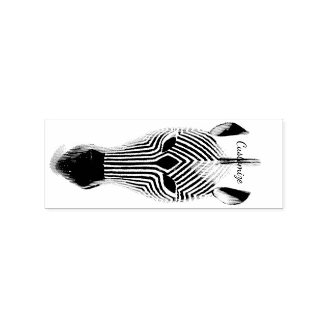 Afrikanische Zebramaske Thunder_Cove Gummistempel (Prägung)