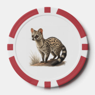Afrikanische Zibetkatze Pokerchips