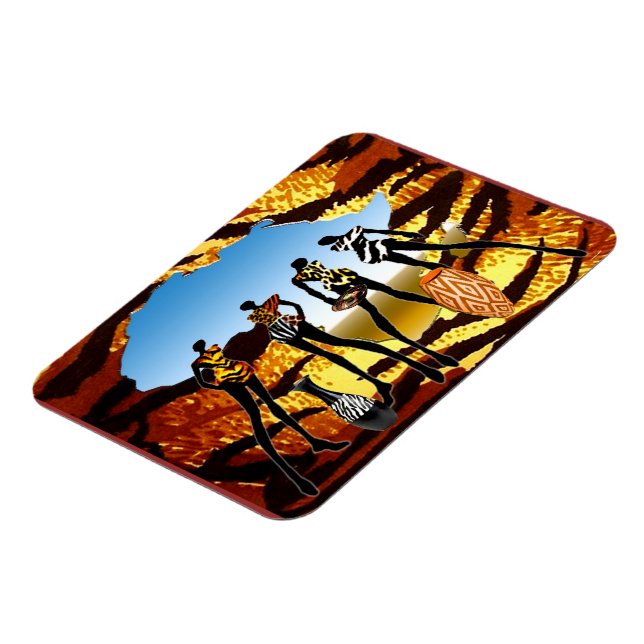 Afrikanische Zuhause Magnet (Linke Seite)
