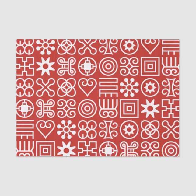 Afrikanischer Adinkra Seidenpapier (Vorderseite)