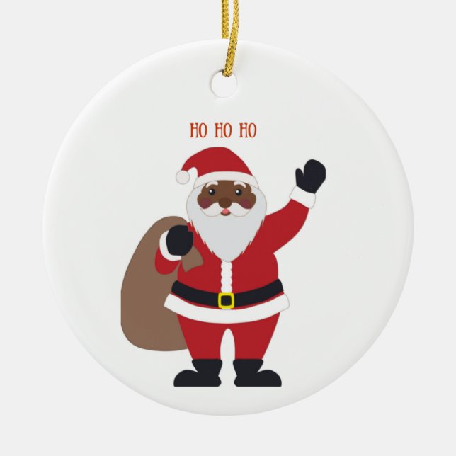 Afrikanischer Amerikaner Keramik Ornament (Vorne)