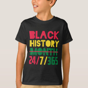 Afrikanischer Amerikaner mit schwarzer Geschichte T-Shirt