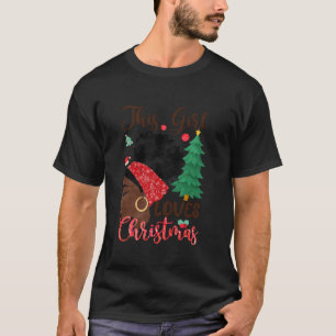 Afrikanischer Amerikaner nur ein Mädchen, das Weih T-Shirt