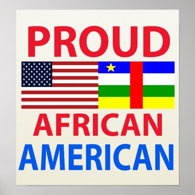 Afrikanischer Amerikaner Poster (Vorne)