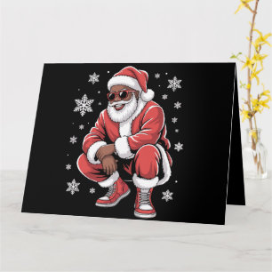 Afrikanischer Amerikaner Weihnachten Pajama Xmas A Karte