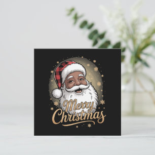Afrikanischer Amerikaner Weihnachten Pajamas Weihn Einladung