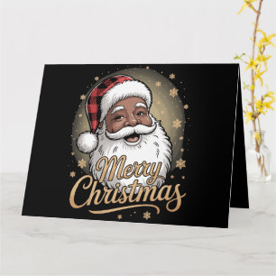 Afrikanischer Amerikaner Weihnachten Pajamas Weihn Karte
