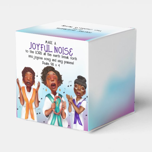 Afrikanischer amerikanischer Chor Geschenkschachtel (Rückseite)