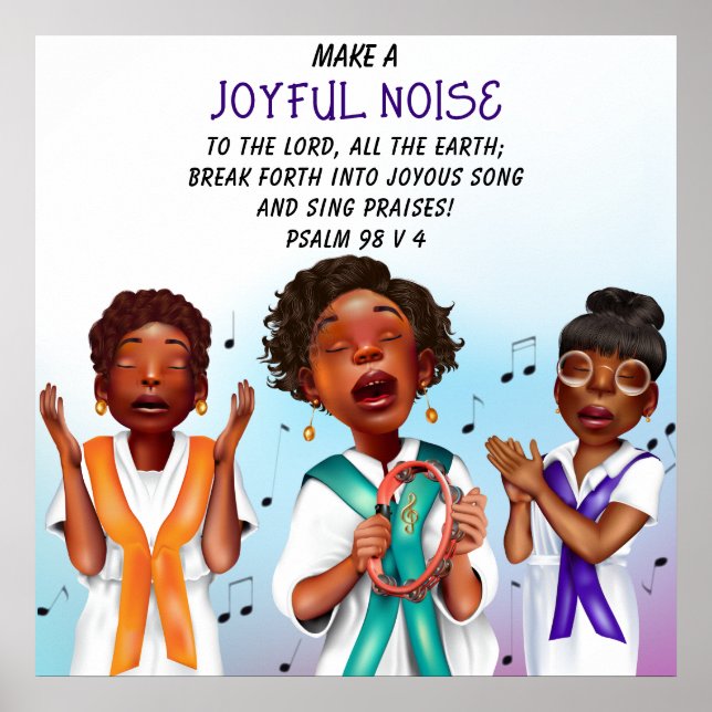 Afrikanischer amerikanischer Chor Poster (Vorne)